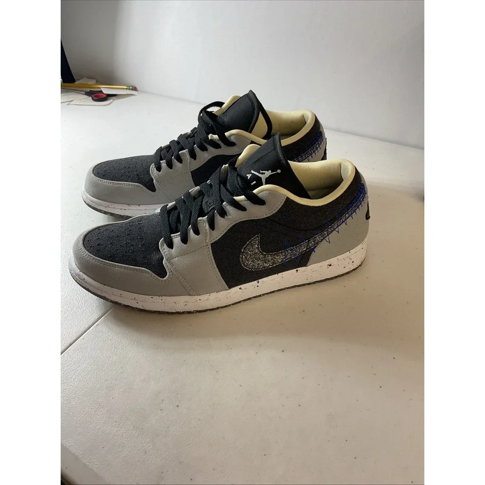Jordan Air Jordan 1 Low SE Gray/Black/White DM4657-001 Sz 13 Worn Once Box Nice